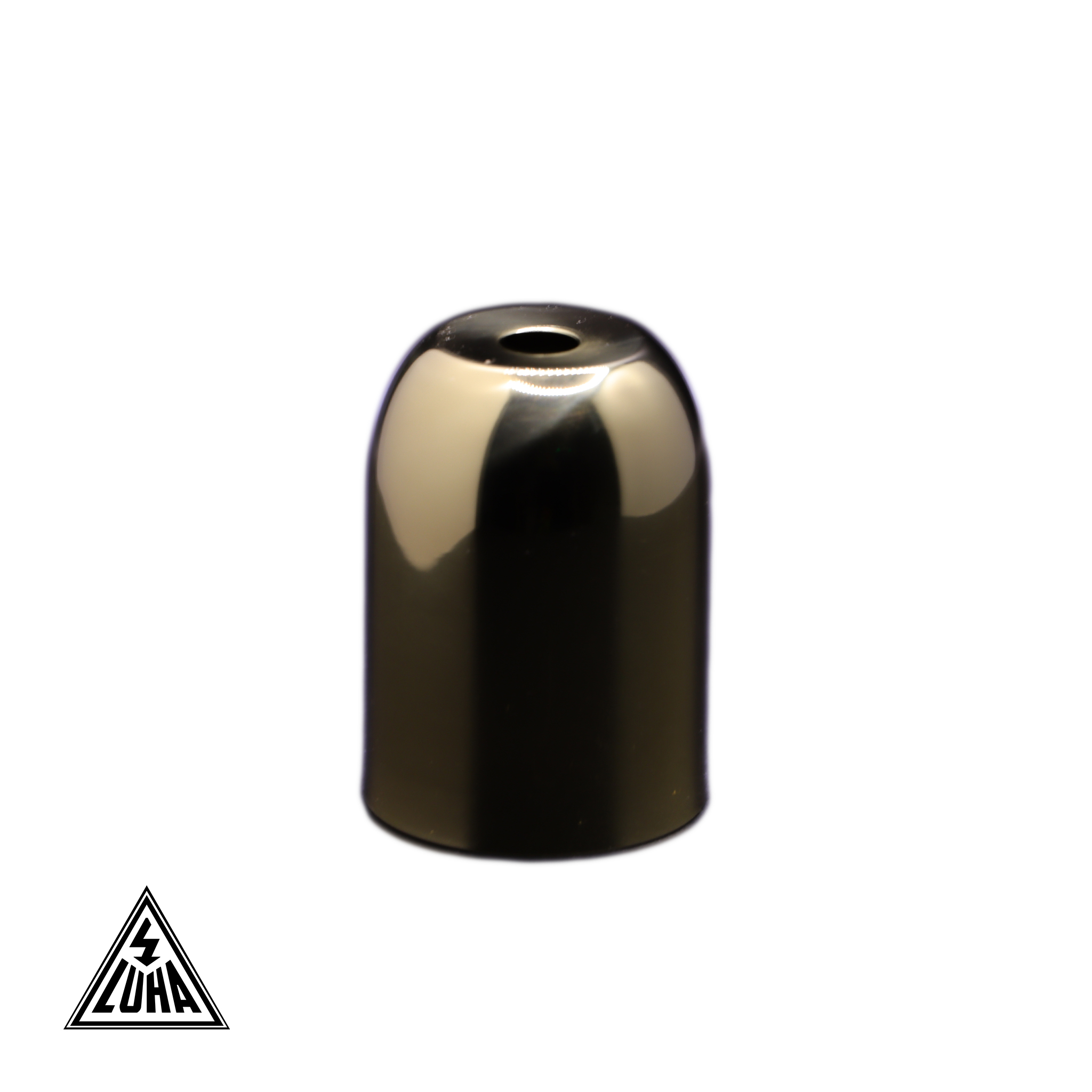 Kovový kryt objímky E27 v mosazném provedení