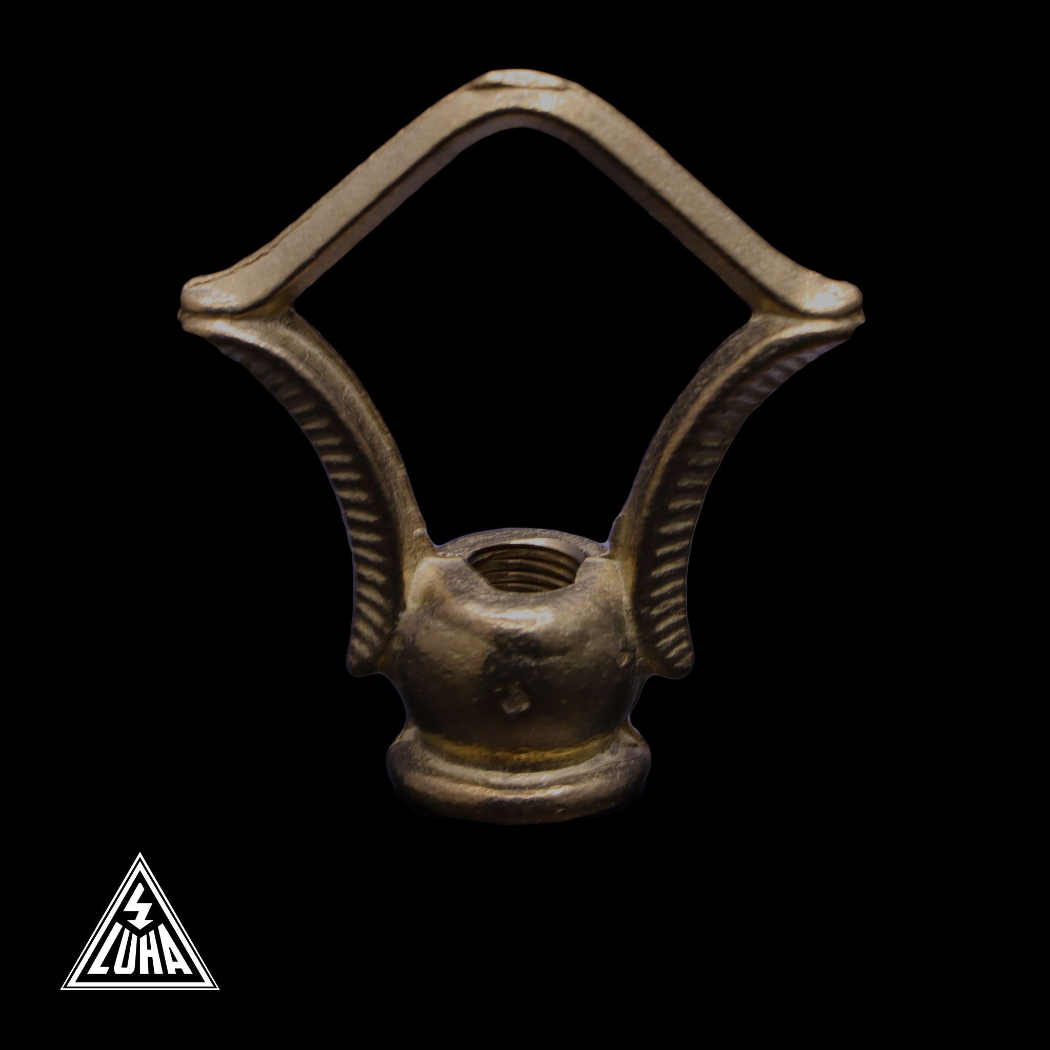 Závěsný kroužek M10 – dekorativní – v mosazném provedení